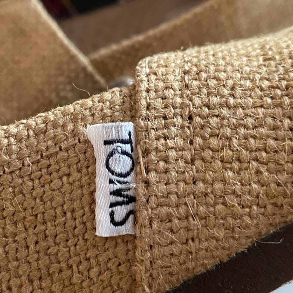 Tom’s Classic Natural Burlap Woman’s Canvas Espadrilles / Size 8 - Picture 5 of 11